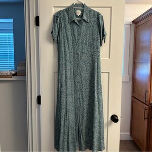 Hatch Green Buttoned Midi Dress